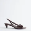 Riemchen-Ledersandalen