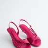Riemchen-Ledersandalen