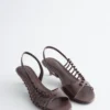 Riemchen-Ledersandalen