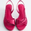 Riemchen-Ledersandalen