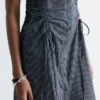 Ärmelloses Midikleid mit Kordelzug