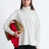 Rollkragenpullover mit Dolman-Ärmeln