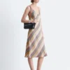 Satin-Midikleid