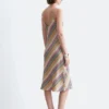 Satin-Midikleid