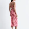 Satin-Midikleid