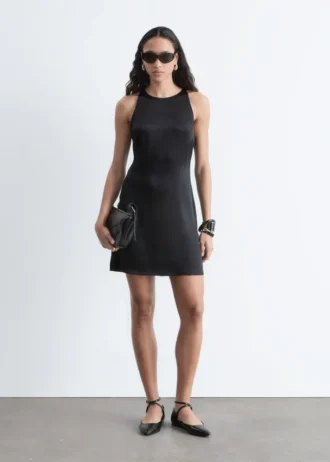 Satin-Minikleid