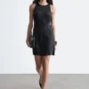 Satin-Minikleid