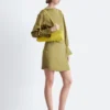 Satin-Minikleid mit Bindeband