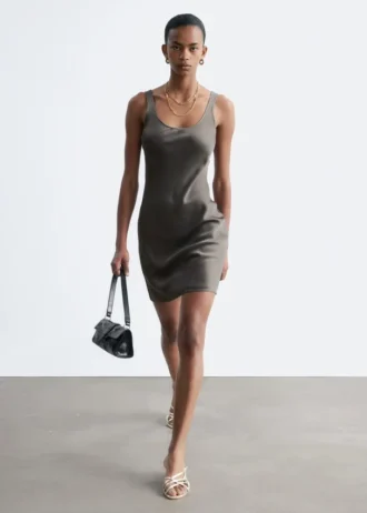 Satin-Slip-Minikleid
