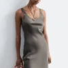 Satin-Slip-Minikleid