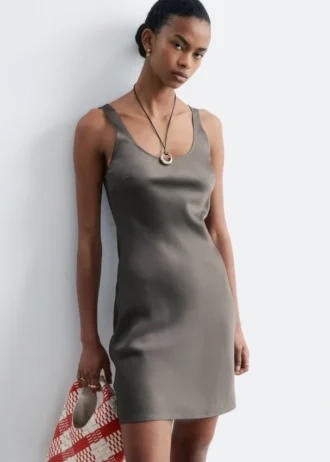 Satin-Slip-Minikleid