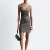 Satin-Slip-Minikleid