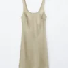 Satin-Slip-Minikleid