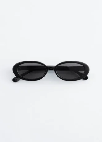 Schlanke Sonnenbrille mit ovalem Rahmen