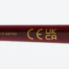 Schlanke Sonnenbrille mit ovalem Rahmen