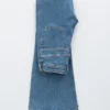 Schmale Bootcut-Jeans mit niedriger Leibhöhe