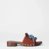 Schnür-Clog-Sandalen