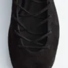 Schnürbare Ballerinas aus Leder