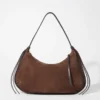 Schultertasche aus Wildleder mit Fransen