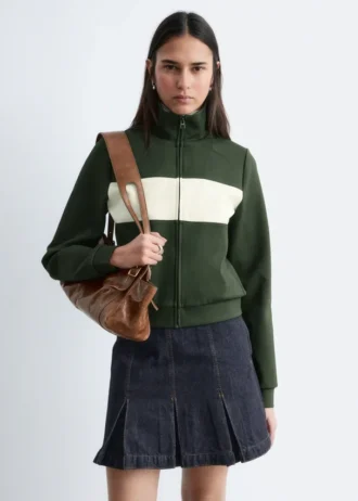 Scuba-Jacke mit Reißverschluss