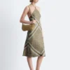 Seiden-Midikleid mit Neckholder