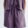 Seiden-Shorts mit Kordelzug