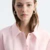 Shirtkleid mit tiefem Taillenbund