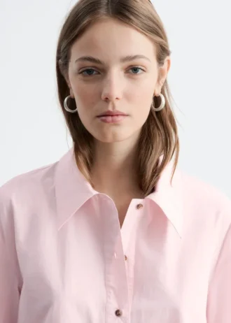 Shirtkleid mit tiefem Taillenbund