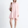 Shirtkleid mit tiefem Taillenbund