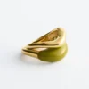 Skulpturales 2er-Ring-Set