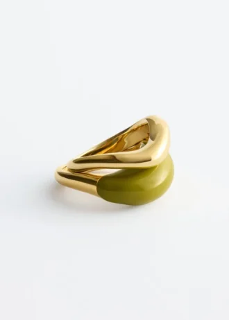 Skulpturales 2er-Ring-Set