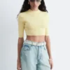 Slim-Fit-T-Shirt in verkürzter Länge
