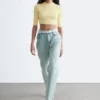 Slim-Fit-T-Shirt in verkürzter Länge