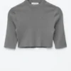 Slim-Fit-T-Shirt in verkürzter Länge