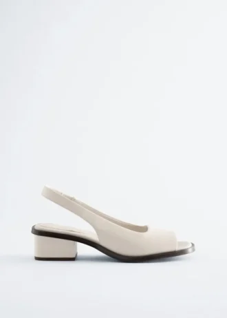 Slingback-Sandalen aus Nappaleder