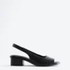 Slingback-Sandalen aus Nappaleder
