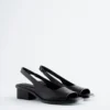 Slingback-Sandalen aus Nappaleder