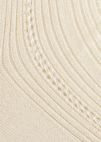 Socken aus Seidenmischung mit Rippenstrick