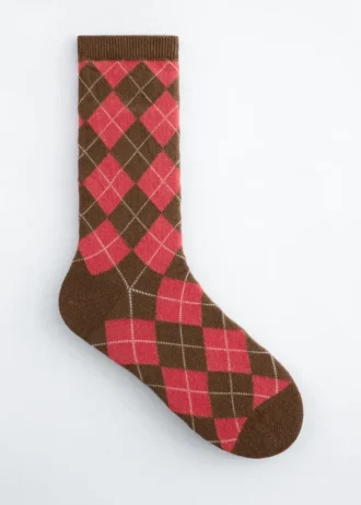 Socken mit Harlekin-Muster