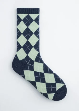 Socken mit Harlekin-Muster