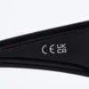 Sonnenbrille mit markantem ovalem Rahmen