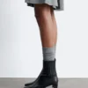 Stiefeletten mit spitzer Zehenpartie