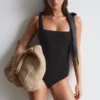 Strandkleid mit strukturierter Schleife