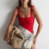 Strandkleid mit strukturierter Schleife