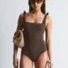 Strandkleid mit strukturierter Schleife