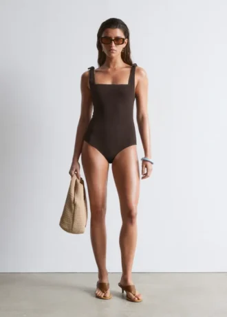 Strandkleid mit strukturierter Schleife