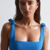 Strandkleid mit strukturierter Schleife