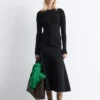 Strick-Cardigan aus Merinowolle mit Rippmuster