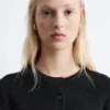 Strick-Cardigan aus Merinowolle mit Rippmuster