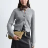 Strick-Cardigan mit Rippbündchen